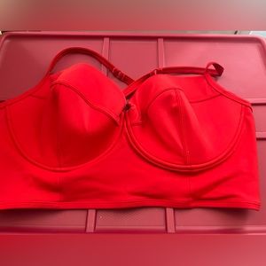 Torrid Criss Cross Straps Underwire Swim Top 2X Red